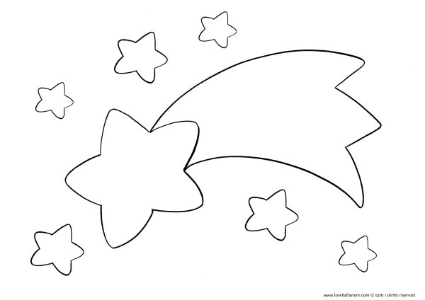 Трафарет для вырезания звезд