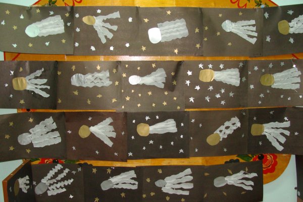 Рисование ракеты в младшей группе