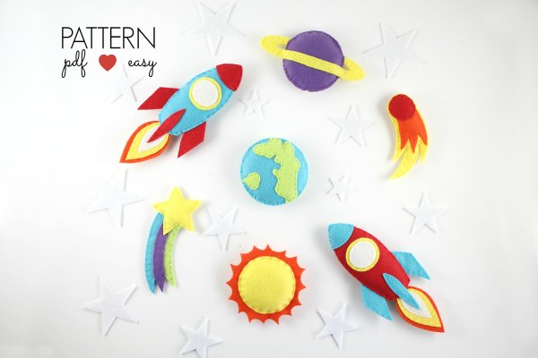 Ракета из фетра выкройка
