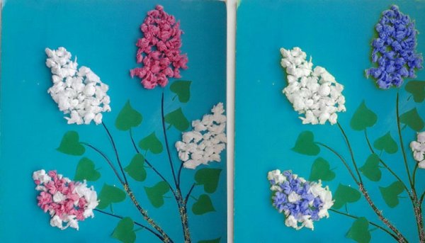 Поделка сирень