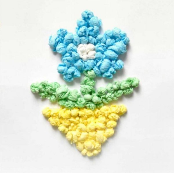 Аппликация из комочков бумаги