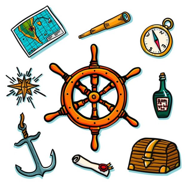 Штурвал рисунок