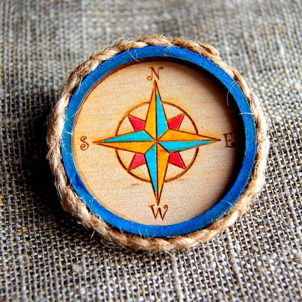 Компас поделка