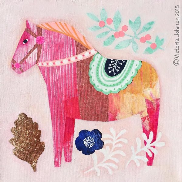 Аппликация лошадка