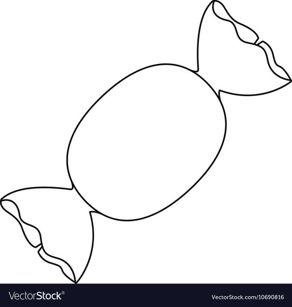 Конфеты трафарет для рисования