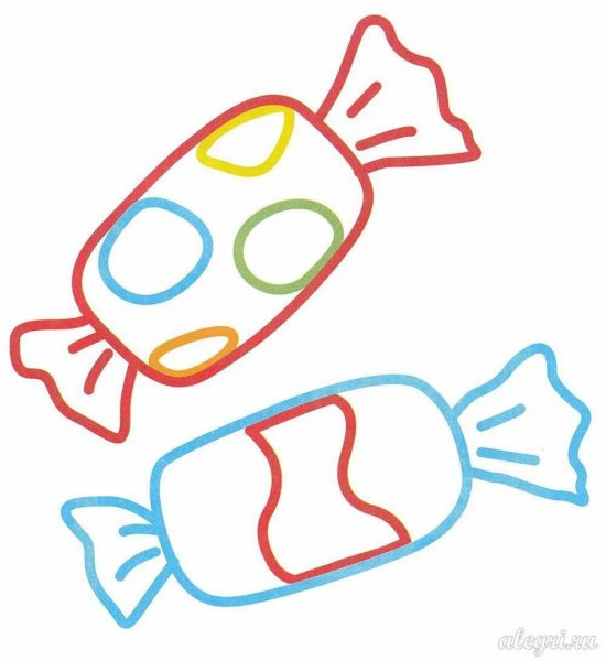 Раскраска конфеты