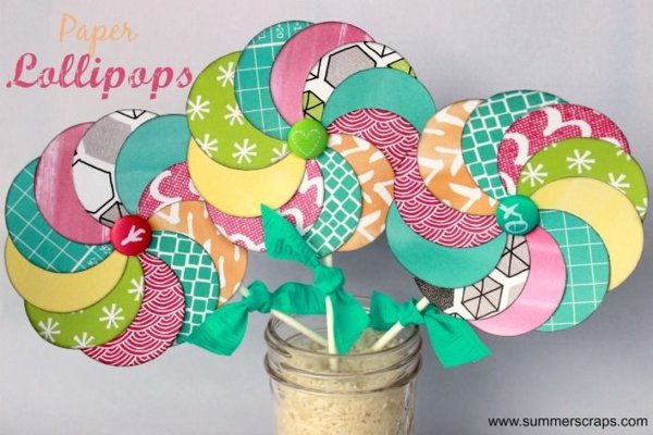 Леденец из цветной бумаги