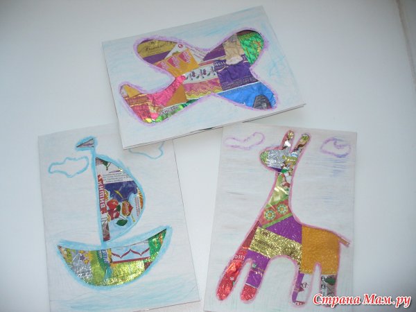 Аппликация конфетка в старшей группе