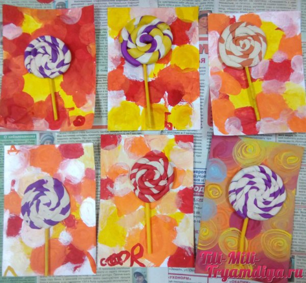 Рисование конфета в младшей группе