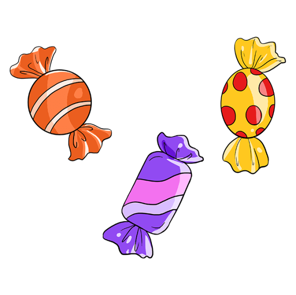 Рисование конфеты