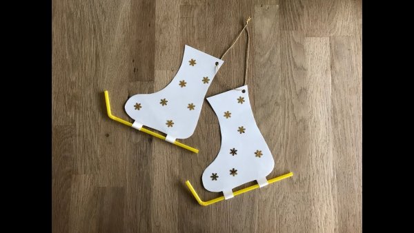 Аппликация коньки для детей