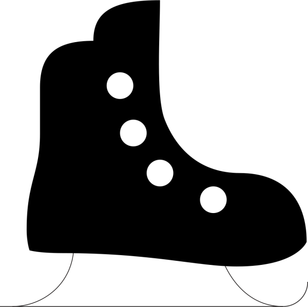 Коньки трафарет для детей