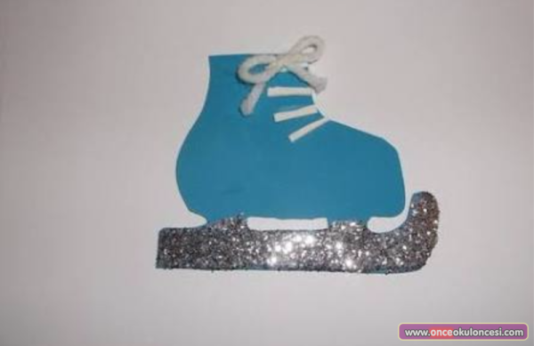 Аппликация на тему зимний спорт