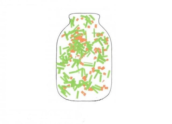 Аппликация заготовки на зиму