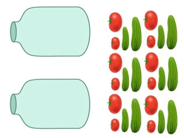 Аппликация консервируем овощи
