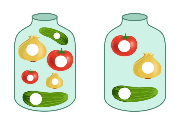 Аппликация овощи для малышей