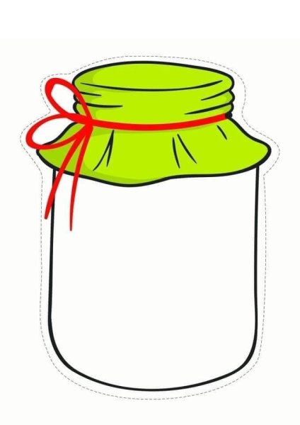 Банка для детей для аппликации