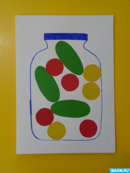 Аппликация в 1 младшей группе