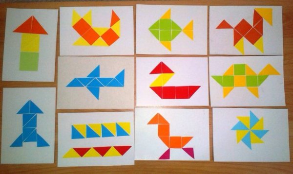 Геометрическая мозаика для дошкольников