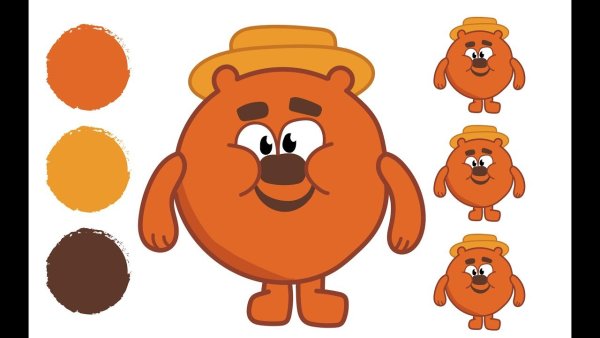 Копатыч медведь из мультика Смешарики