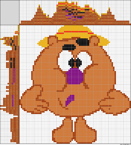 Вышивание крестиком Смешарики Копатыч