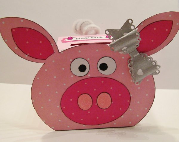 Свинка копилка из бумаги
