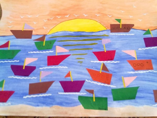 Аппликация в подготовительной группе