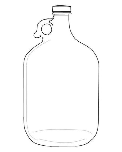 Трафарет бутылки