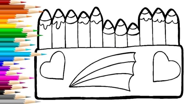 Карандаш раскраска для детей