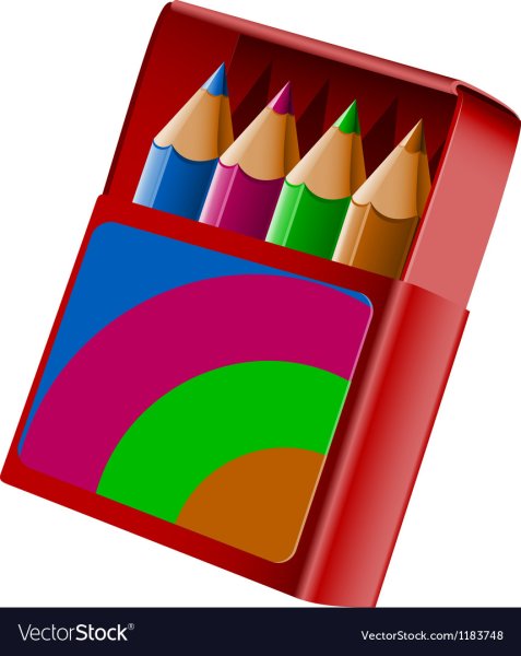 Коробка цветных карандашей