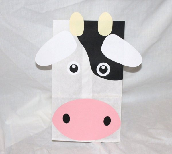 Корова поделка из бумаги