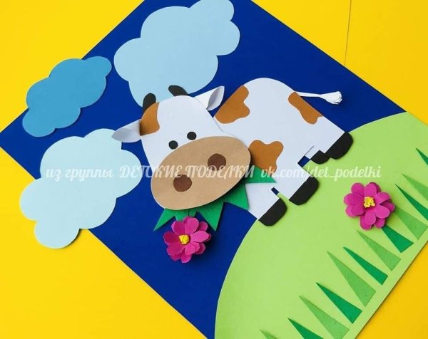 Аппликация корова