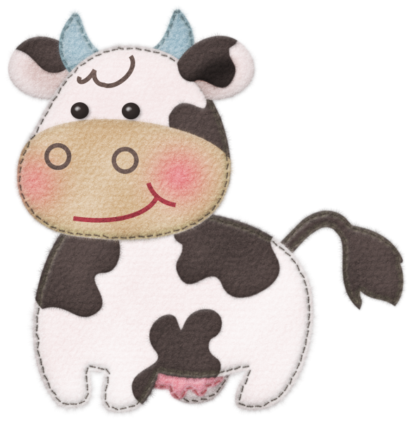 Корова из фетра