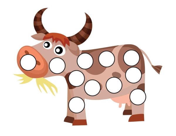 Пластилиновые заплатки корова