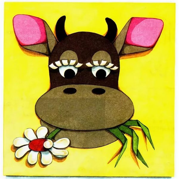 Аппликация бык