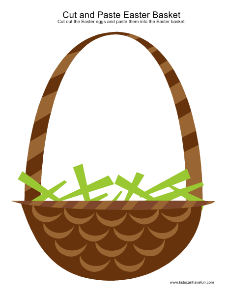 Корзина для вырезания для детей