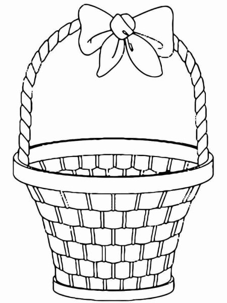 Корзинка раскраска