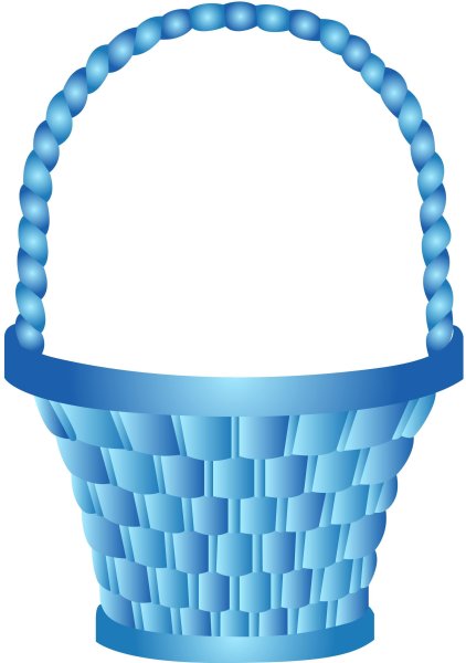 Синяя корзинка