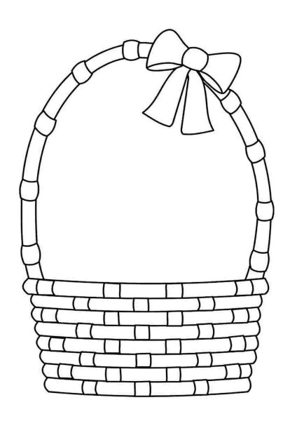 Трафарет корзинки