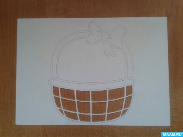 Аппликация корзина