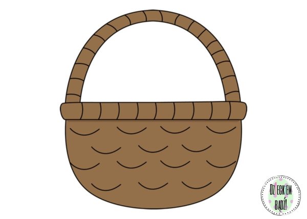 Шаблон корзинки для детей