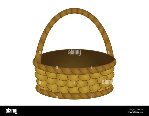 Шаблон корзинки для детей