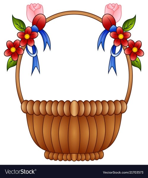 Корзина рисунок для детей