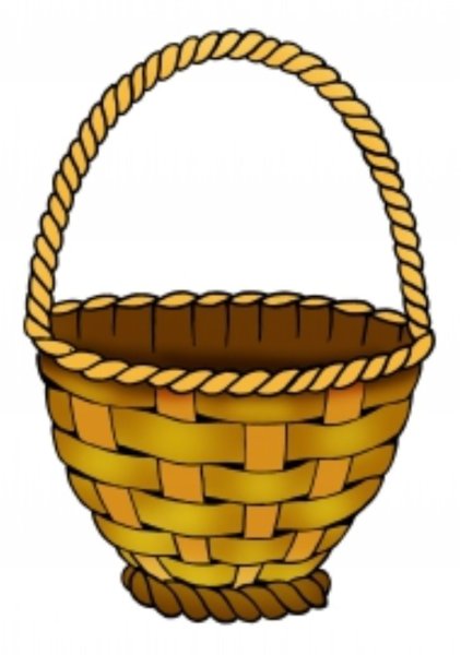 Плетеная корзина рисунок