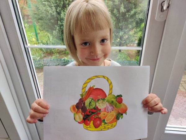 Корзинка карандашом для детей