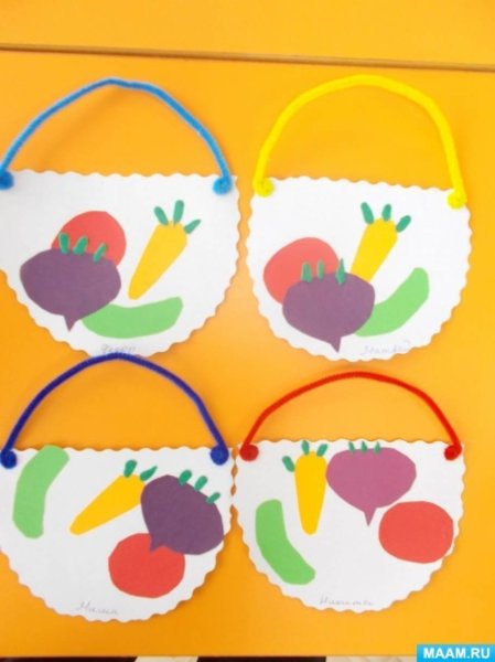 Аппликация в детском саду средняя группа