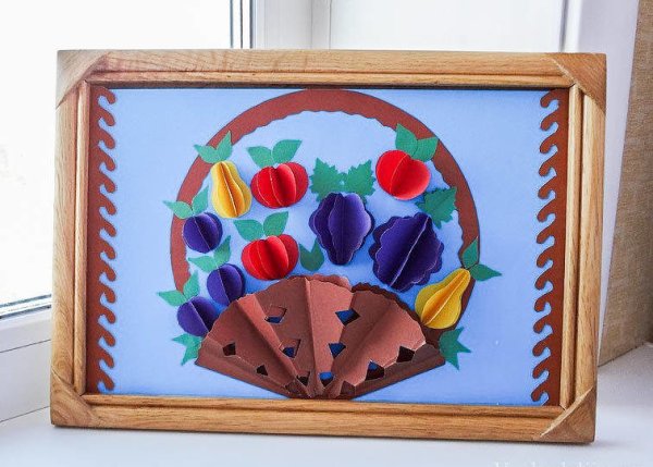 Панно на картоне