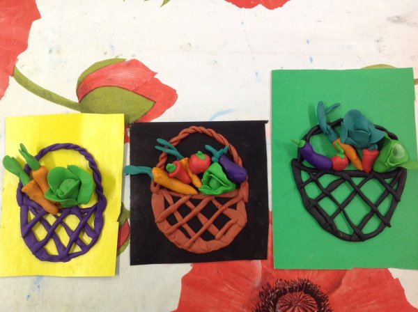 Лепка овощи и фрукты в подготовительной группе