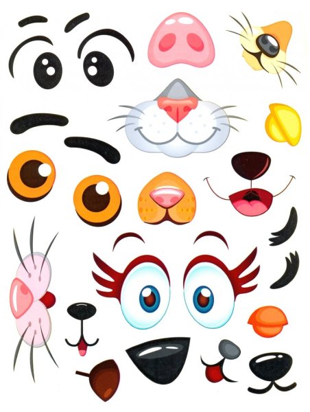 Мордашки для поделок