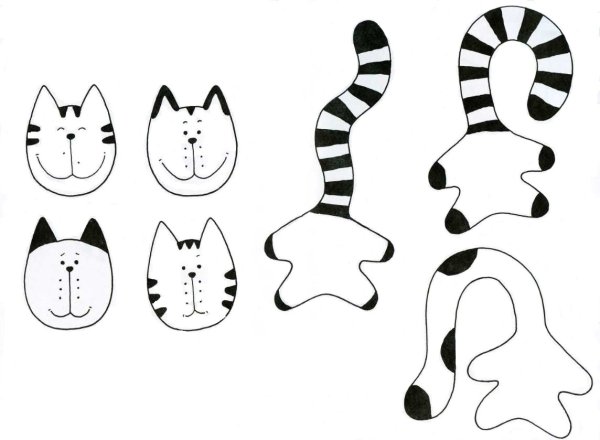 Трафареты для аппликаций из ткани